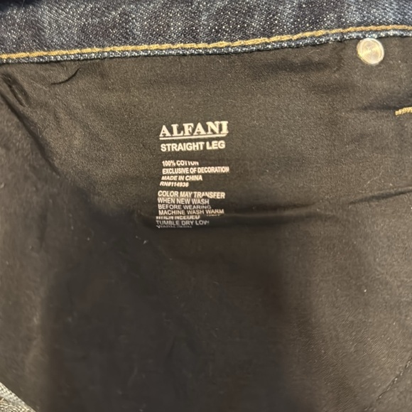 Men’s ALFANI Medium Wash Straight Leg Jeans Sz 30x30 Vintage Style Back Pocket - Picture 5 of 8
